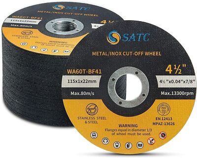 4-1/2''X0.04''X7/8''or 4-1/2'' x1/16'' x7/8'' Cut off Wheels Stainless Steel Metal USA