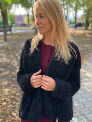 fluffy womens cardigan