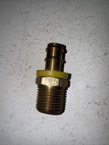 Waton 3/8" Hose Barb x 1/2" Male NPT Brass Fitting