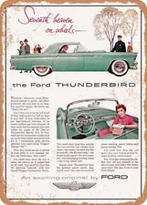 METAL SIGN - 1955 Thunderbird Seventh Heaven on Wheels Vintage Ad
