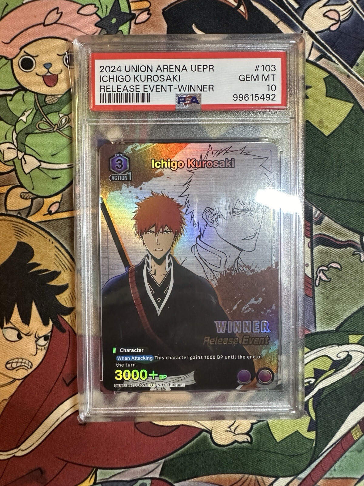 PSA10】BLEACH 黒崎一護 いちじるしい WINNER PSA10】BLEACH 黒崎一護 いちじるしい WINNER