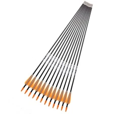 6PCS 31'' OD 7mm Fiberglass Arrows Sp700 For Recurve Bow Long Bow Archery Target