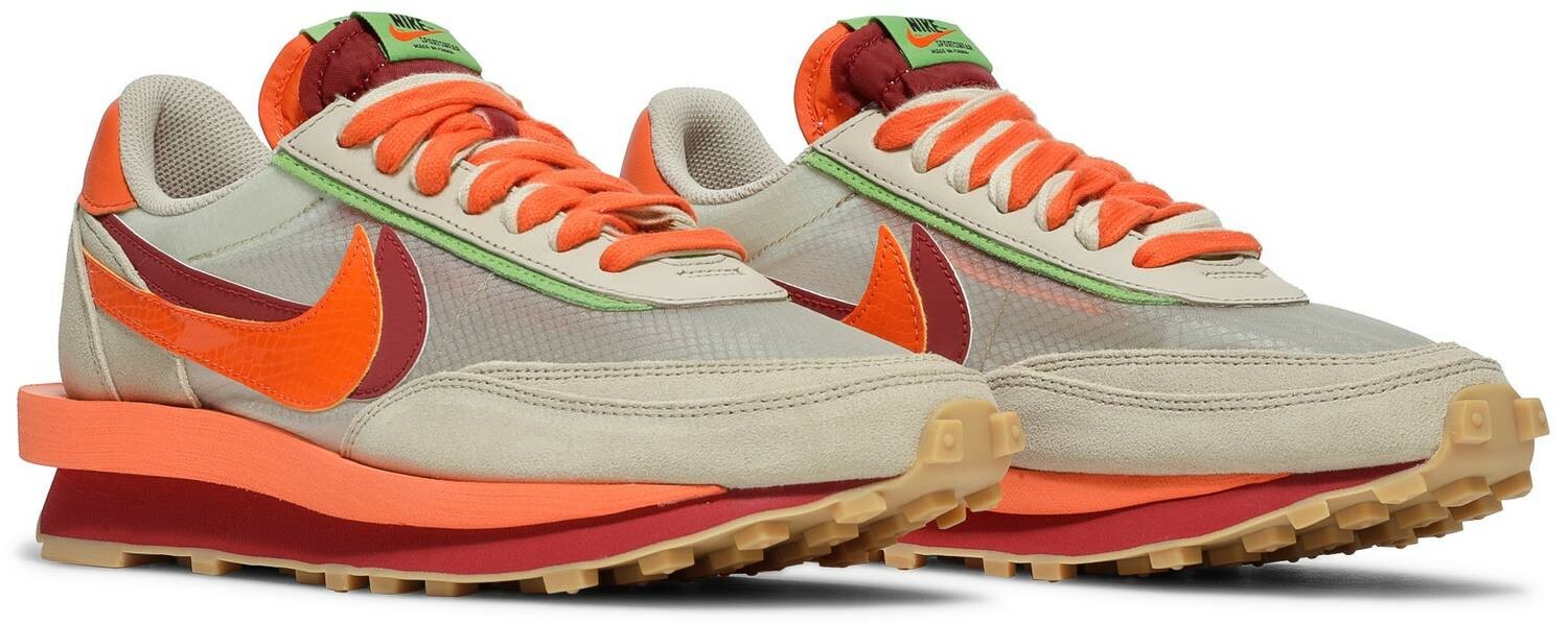 SACAI X NIKE Nike LDWaffle x Sacai x Clot "Blazer arancione" da uomo. Stile: DH1347 100. Taglia 10.