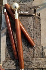 Vintage Globe Handle Wooden Walking Cane 37" Long For Grandpa/Dad/Men/Him/Gift.