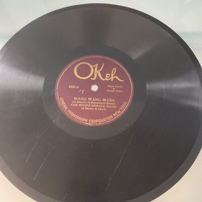 1921 Wang Wang Blues 78 rpm OKEH 4423 SAM MOORE - HORACE DAVIS guitar duet V
