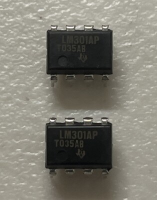 [ 2 Pcs ] Texas Instruments LM301AP, Op Amp. US Stock