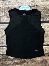 Nike Dri Fit Vest Boys Medium 8-10 Black Polyester Check Activewear