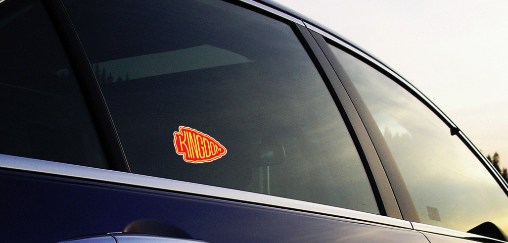 Chiefs Vinyl Decal Kansas City Chiefs Arrowhead Logo Vinyl Decal