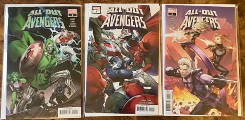 All-Out Avengers 2 3 4 2022 VF/NM Dr Doom She-Hulk Captain America Red Skull