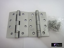 HINGES 4" 102mm FIRE DOOR 10 x PAIRS GRADE 11 4" 102mm  SATIN CHROME - NEW