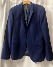 Burton Menswear Blazer Jacket. Navy. 40" Chest. Skinny Fit