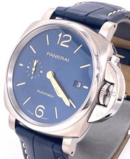 Panerai LUMINOR DUE Blue Dial Titanium 42mm Watch Pam 927 - PAM00927 -Brand New