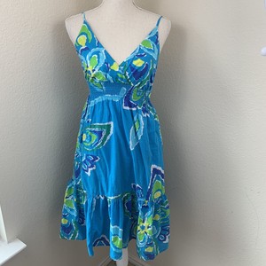 old navy green floral dress