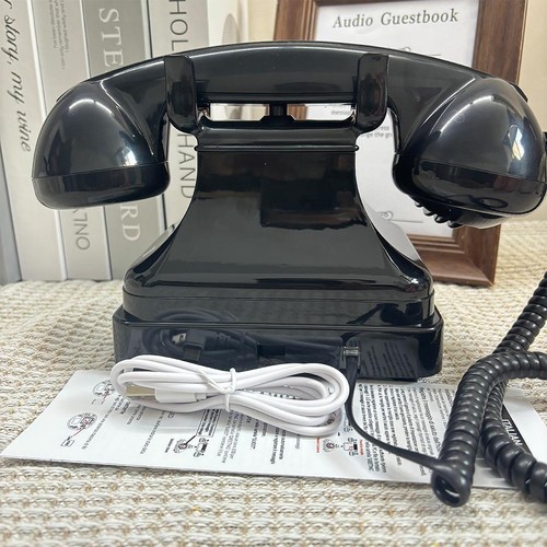 Retro Phone Recorder Antique Old Fashioned Guest Book for Wedding Birthday S2T8 - Picture 16 of 26