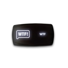 WTF - Horizontal LED Rocker Switch 5 Pin Dual Light 20A 12V ON / OFF