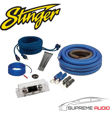 Stinger 4AWG SSK4ANL 1000 Watt komplett Auto Verstärker Kabel Subwoofer Kabelsatz