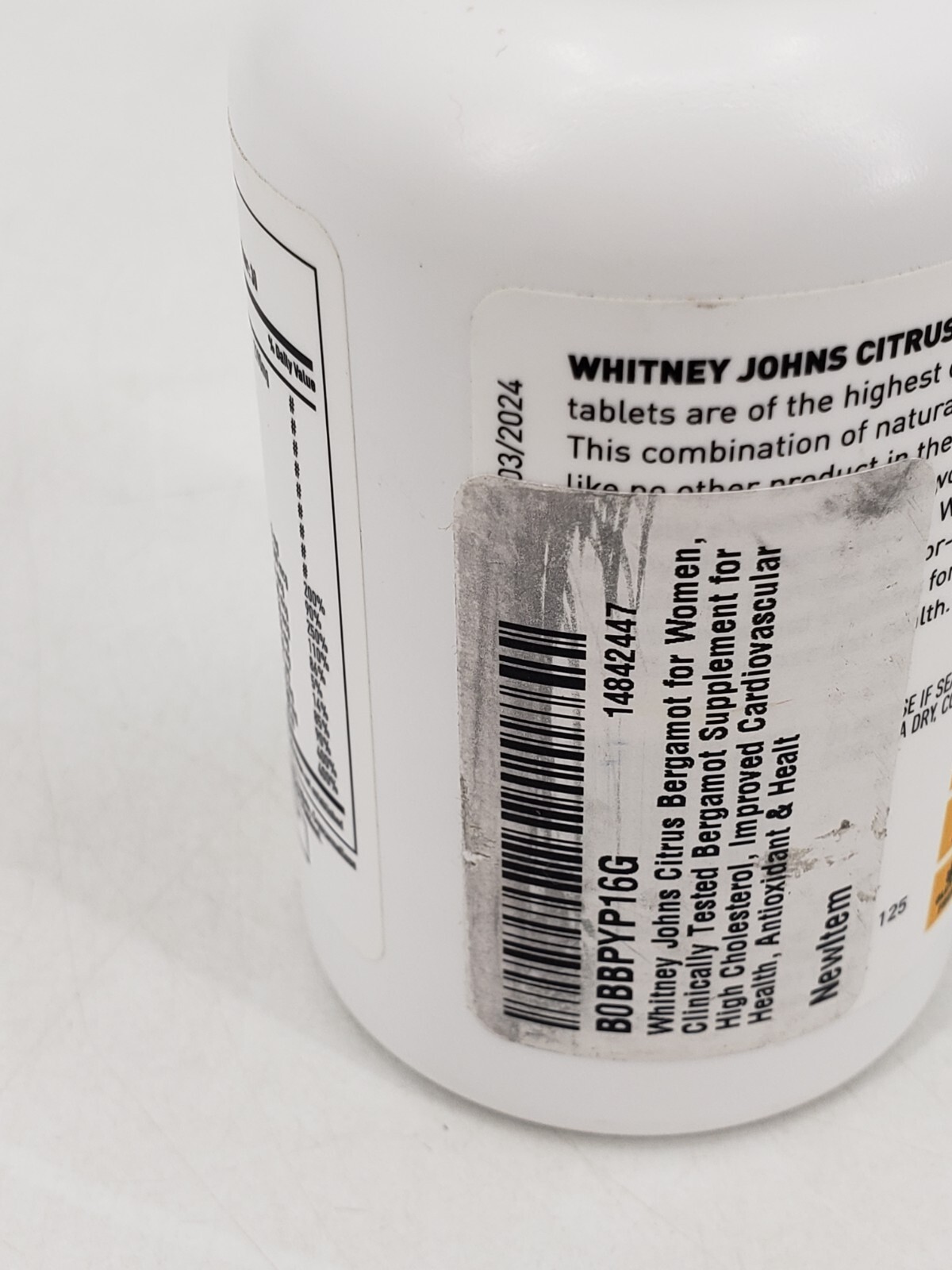 Whitney Johns Citrus Bergamot for Women, Clinically Tested Bergamot Supplement..