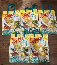 Trader Joe's Destination Map Ship Reusable Shopping Bag *USED*
