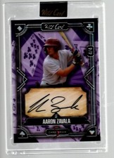 2024 Wild Card 5 Card Draw Auto Black Foil Purple Classic Aaron Zavala 4/4
