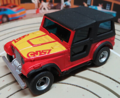 Faller Aurora 5623 --  AFX  Jeep mit Fahrlicht, 70er Jahre Spielzeug #DEZ2892
