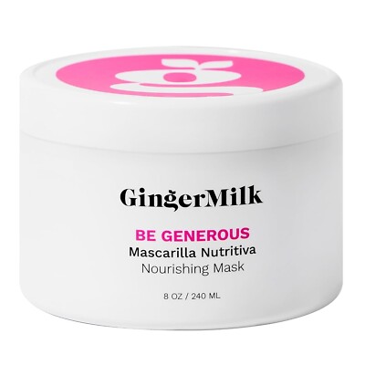 Ginger Milk Hair Mask   Deep Conditioning for Damaged, Dry Hair & Growth - 8 oz