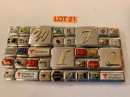 ITALIAN CHARMS WHOLESALE LOT OF 50 PICK YOUR LOT NUMBER FROM THE PICTURES 9MM - 第 7/11 張圖片