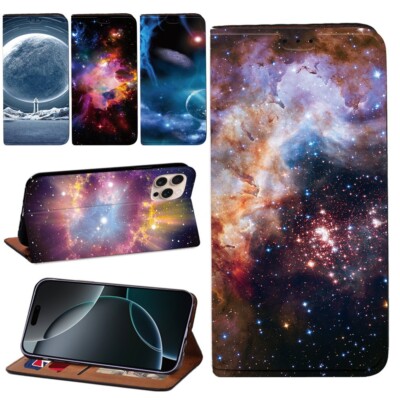 Für Apple iPhone 16 /16 Plus / 16 Pro Max Hülle Leder Wallet Flip Ständer Cover