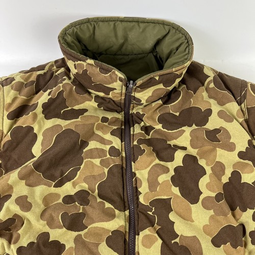 VTG Remington Jacket Sz XL Duck Camo Full Zip Bomber Hunting Reversible USA Made - Picture 2 of 10
