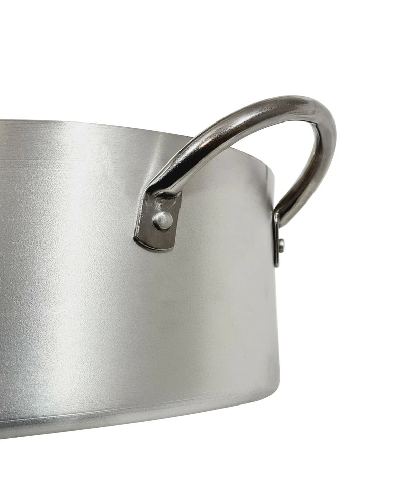 Casseruola Cilindrica In Alluminio Con Maniglie In Acciaio Vari Ø Pentalux - Immagine 2 di 2