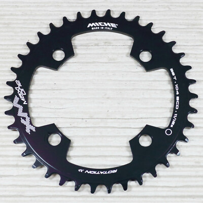 Miche E-Bike Kettenblatt XM Maxi one 38 Zähne Lochkreis 104 mm Alu schwarz