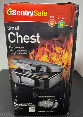 SentrySafe Fireproof Box with Key Lock & Carry Handle #1200