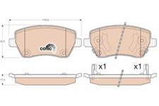 TRW GDB3546 Brake Pad Set, Disc Brake for Nissan