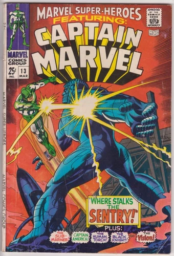Marvel Super-Heroes #13, Marvel Comics 1968 VG- 3.5 1st Carol Danvers