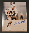 FRED BILETNIKOFF Signed 8x10 Photo-HALL OF FAME-OAKLAND RAIDERS-PSA