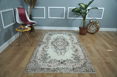 Boho Decor Rug, Floor Rug, Vintage Turkish Rug, Carpet, 3.84x6.92 ft. H-2393