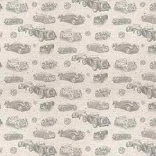 Michael Miller Vintage MG British Motor Cars 100% Cotton Fabric  BTY  36" x 44"