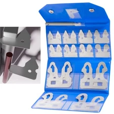 25-Piece 3602-5021 Measuring Radius Gage Set 1/64''-1/2'' Gauges with Holder