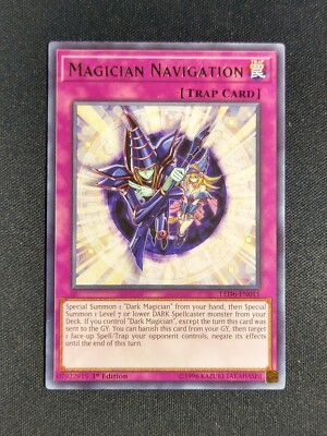 Yu-Gi-Oh! 3x Magician Navigation LED6-EN011 1st Edition Rare NM
