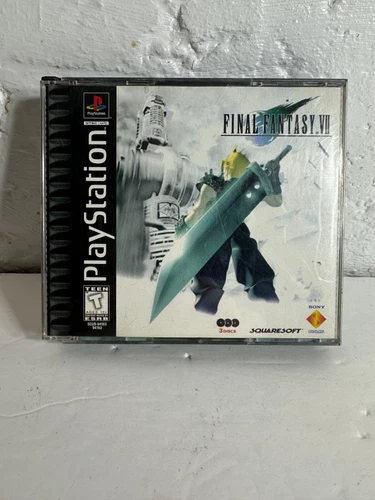 Final Fantasy VII 7 Playstation PS1 Black Label Complete Tested