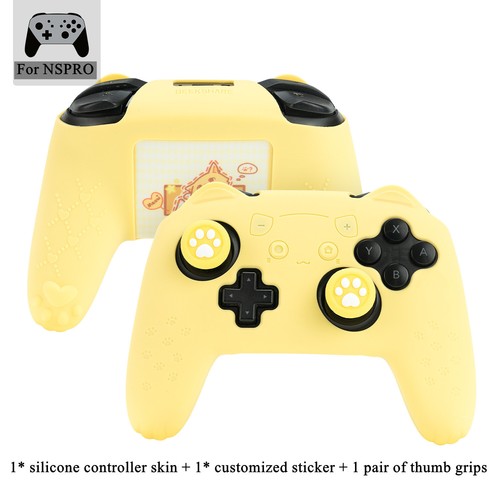 GeekShare Cat Paw Controller Skin Grips Set for Switch Pro-Anti-Slip Silicone - Picture 17 of 19
