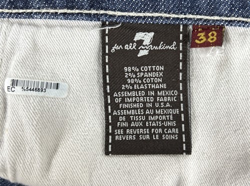 7 For All Mankind Slouchy Jeans Men’s Size 38 Medium Blue Button Fly 38X32 - Picture 9 of 10