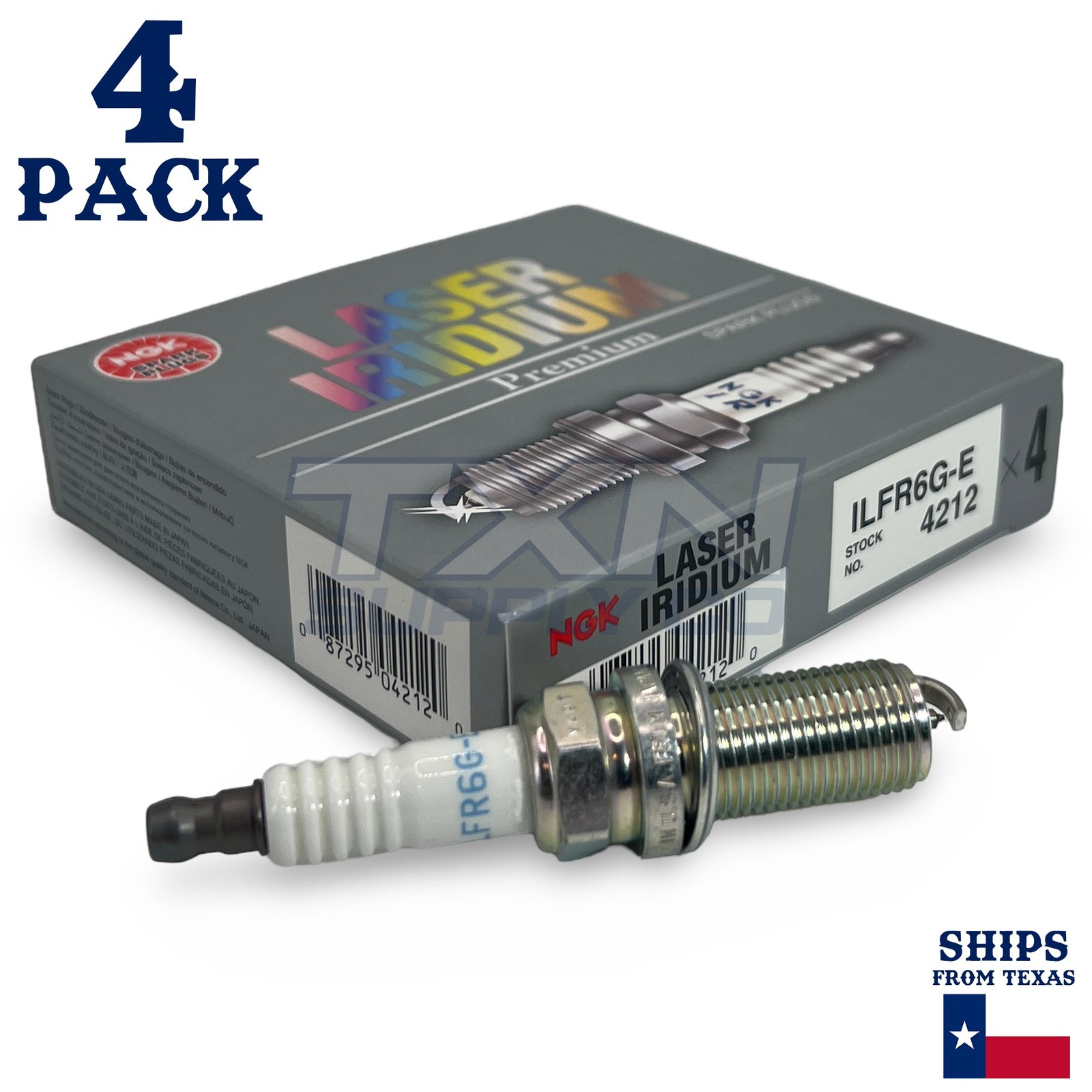 4 Pack NGK 4212 Spark Plugs ILFR6G-E