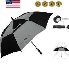 47/54/62/68/72 Inch Automatic Open Golf Umbrella Oversize Extra Large Double ...