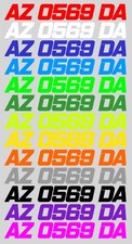 Pwc Water Craft Boat Hull Id Custom Registration Decal Sticker Bold Pwc Water Craft Boat Hull Id Custom Registration Decal Sticker Bold