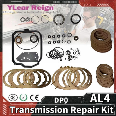 AL4 DP0 Auto Transmission Overhaul Rebuild Kit Friction Plate For Renault 2.0L