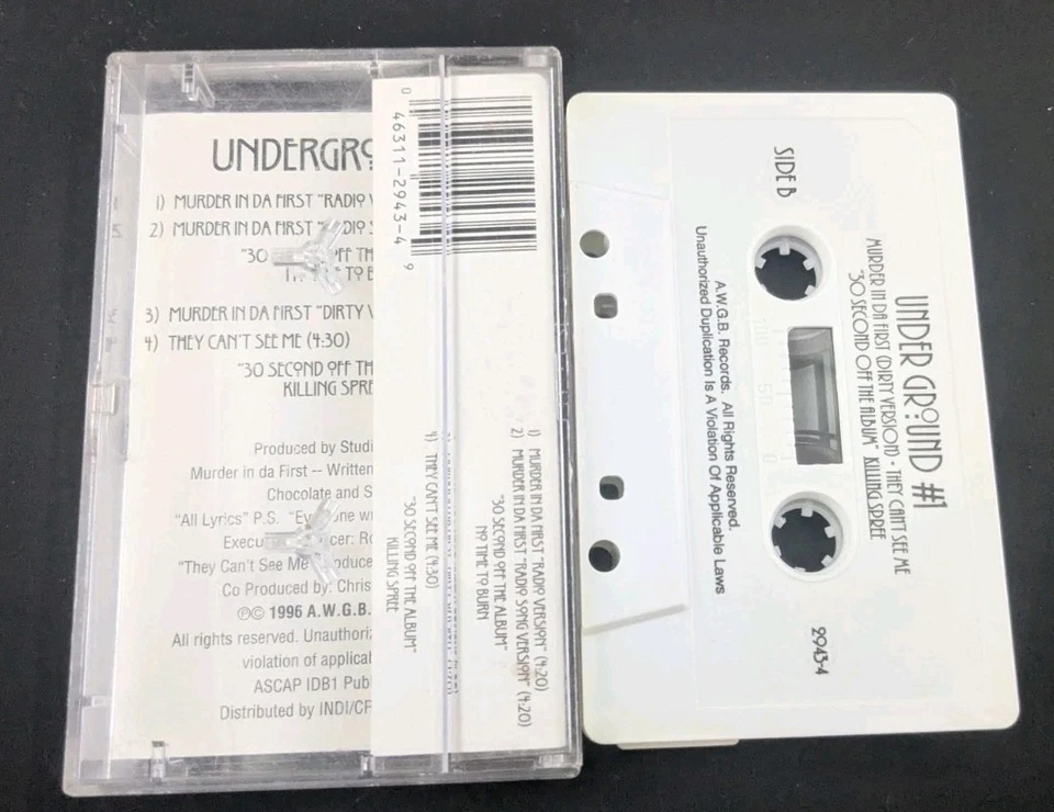 Underground 1 -Murder In Da First Cassette Rare L.A. Underground Rap Tape 1996 - Image 3 of 4