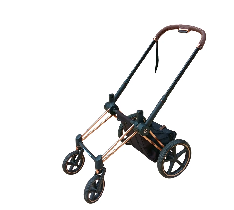 CARRINHO CYBEX PRIAM 4 2022 QUADRO OURO ROSA POUCO USADO - Imagem 4 de 4