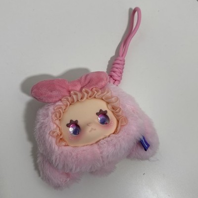 Schöner Emma Knödel Mini Kawaii rosa Häschen Münztasche Plüsch Schlüsselanhänger