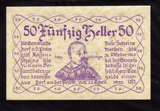 DORF a.d. PRAM  - AUSTRIA NOTGELD -   50 Heller