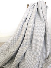 Vintage Laura Ashley Curtains W125 x L152 cm Lilac Purple Gingham Thermal Pinch